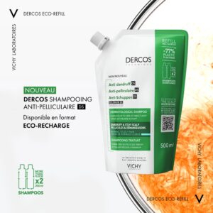 Vichy Dercos Ds Shampoing Traitant Anti Pelliculaire Cheveux Normaux A Gras Eco Recharge 390ml 3
