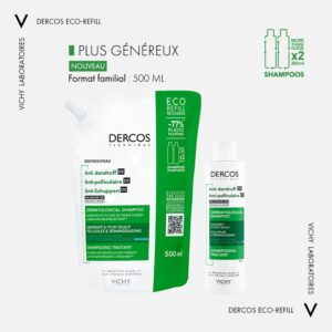 Vichy Dercos Ds Shampoing Traitant Anti Pelliculaire Cheveux Normaux A Gras Eco Recharge 390ml