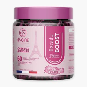 Cygnelab Beauty Boost Vitamines Et Mineraux Cheveux Et Ongles Fraise 60 Gummies