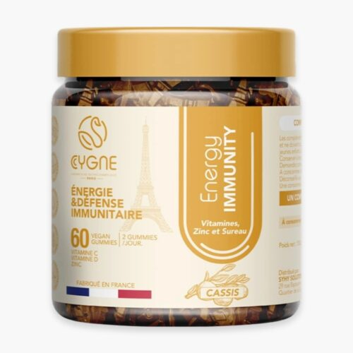 Cygnelab Energy Immunity Vitamines Zinc Et Sureau Defense Immunitaire Cassis 60 Gummies