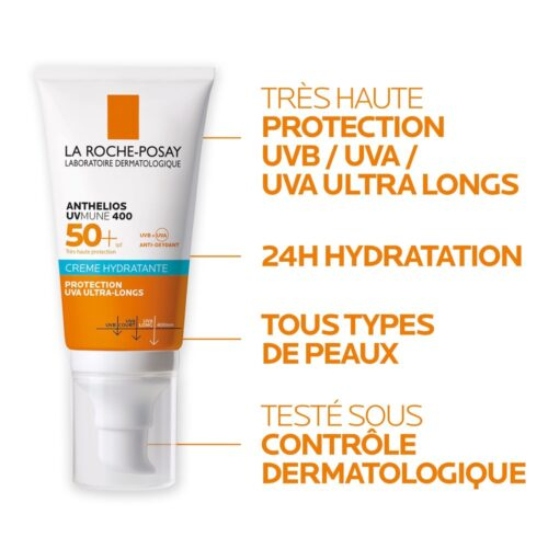 La Roche Posay Anthelios Uvmune 400 Creme Solaire Hydratante Spf50 50ml 2