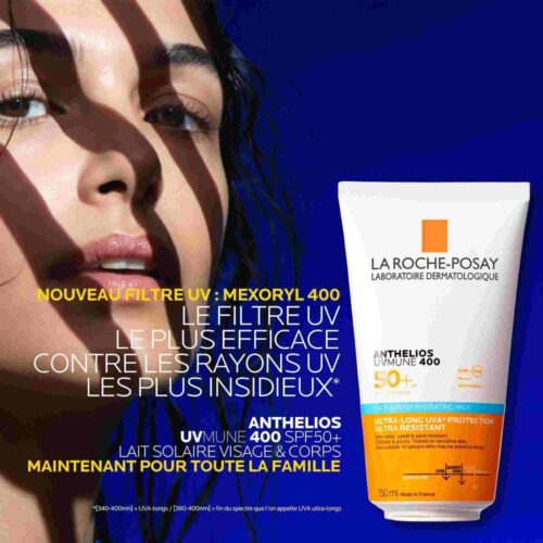 La Roche Posay Anthelios Uvmune 400 Lait Solaire Hydratant Visage Corps Spf50 150ml 6