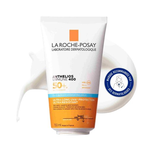 La Roche Posay Anthelios Uvmune 400 Lait Solaire Hydratant Visage Corps Spf50 150ml 8