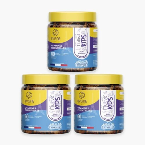 Offre 10 Cygnelab Multivit Kids Multi Vitamines Essentielles Myrtilles 60×3 Gummies