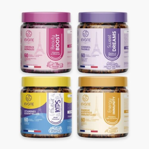 Offre 10 Cygnelab Pack Decouverte Beauty Boost Sweet Dreams Energy Immunity Multivit Kids 60×4 Gummies