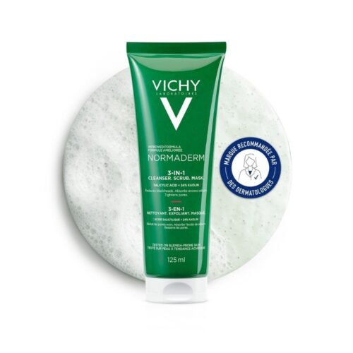 Vichy Normaderm 3en1 Exfoliant Nettoyant Masque 125ml 2