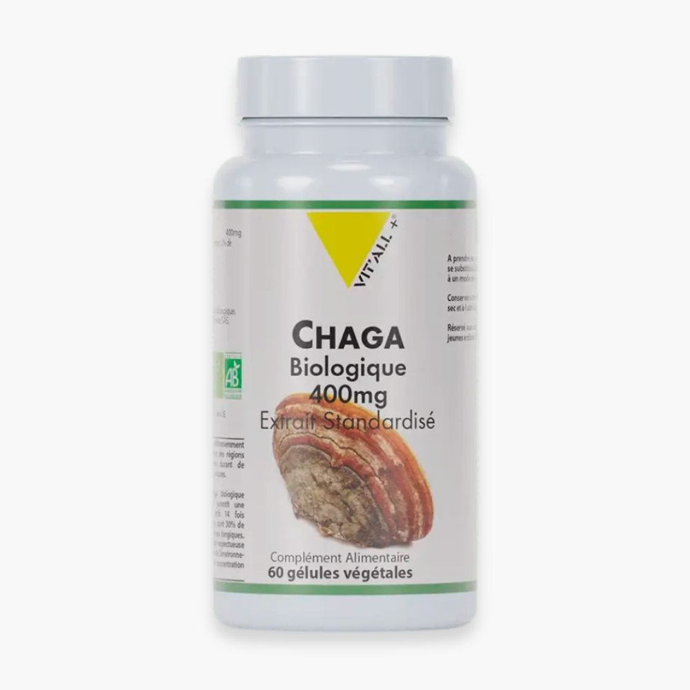 Vitall Chaga Biologique 400mg Extrait Standardise 60 Gelules