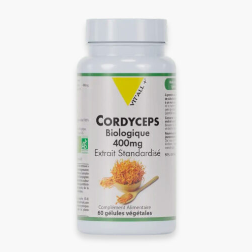 Vitall Cordyceps Biologique 400mg Extrait Standardise 60 Gelules