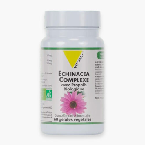 Vitall Echinacea Complexe Avec Propolis Biologique 60 Gelules