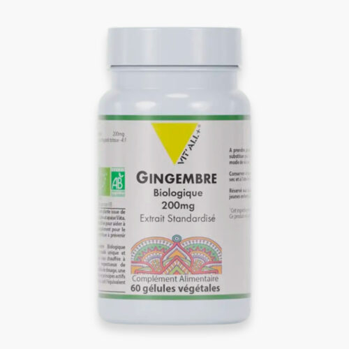 Vitall Gingembre Biologique 200mg Extrait Standardise 60 Gelules