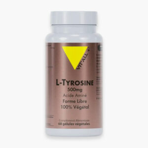 Vitall L Tyrosine 500mg Acide Amine Forme Libre 60 Gelules