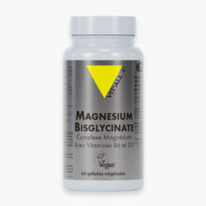 Vitall Magnesium Bisglycinate Vitamines B6 D3 60 Gelules