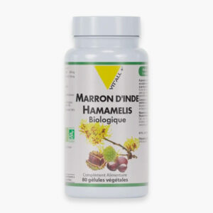 Vitall Marron D Inde 150mg Hamamelis 200mg Biologique 80 Gelules