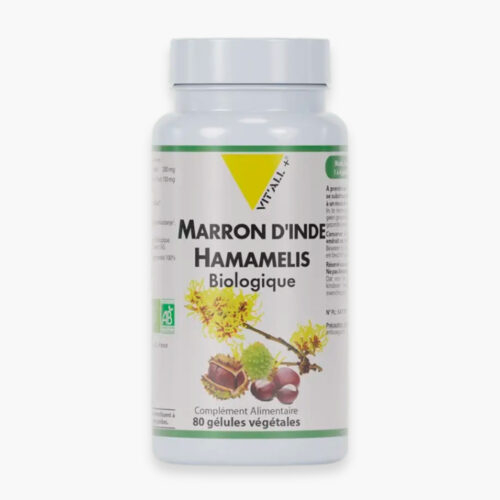 Vitall Marron D Inde 150mg Hamamelis 200mg Biologique 80 Gelules