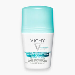 Vichy Deodorant Roll On Traitement Anti Transpirant Anti Traces Blanches Jaunes 48h 50ml
