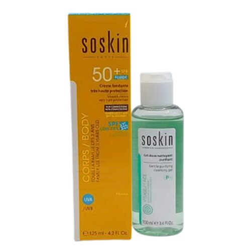 Soskin Ecran Invisible Spf50 50mlgel Doux Nettoyant 100ml