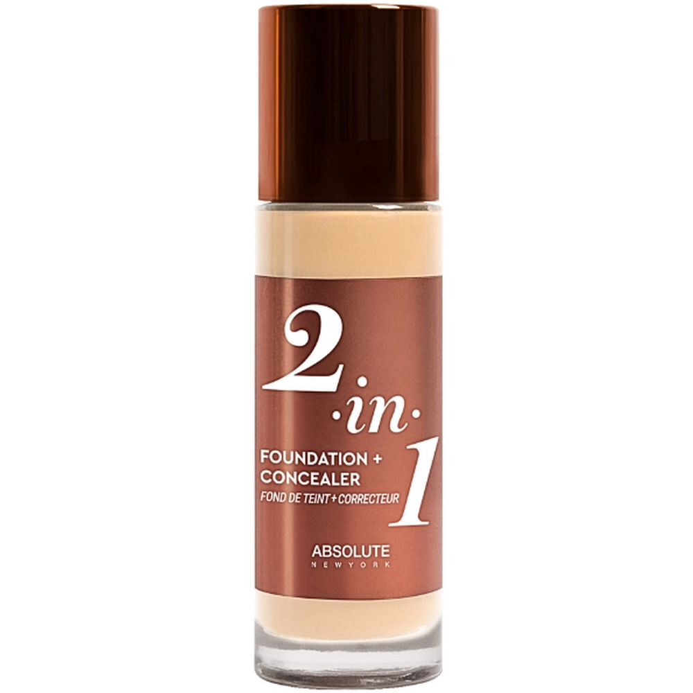 Absolute New York 2in1 Foundation Concealer Cool Porcelain 35ml Mffc01