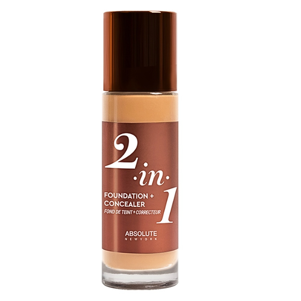 Absolute New York 2in1 Foundation Concealer Warm Sand 35ml Mffc03