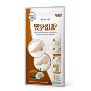 Absolute New York Exfolianting Foot Mask Coconut Shea Butter Lavender