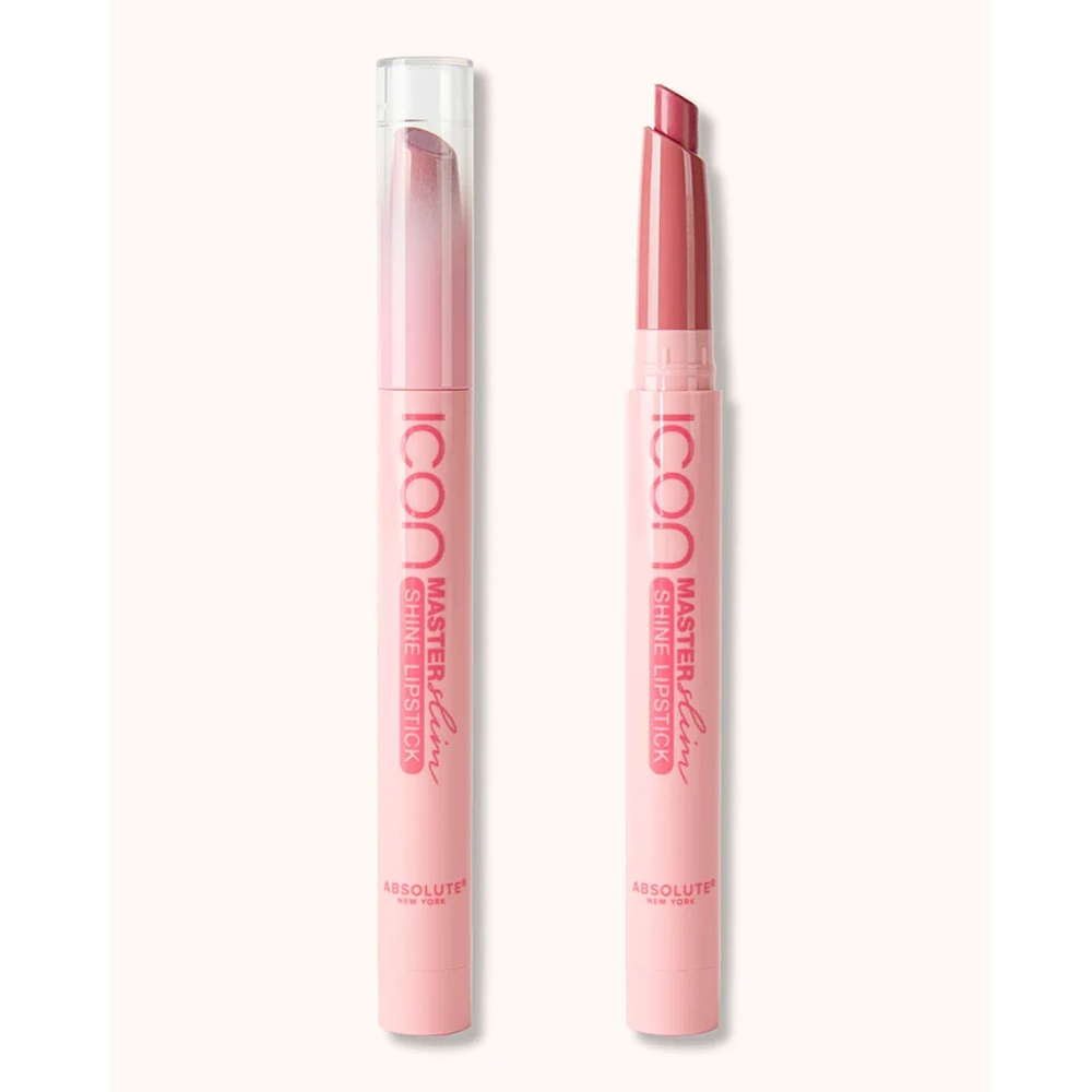 Absolute New York Master Slim Shine Lipstick Peony Pink 22