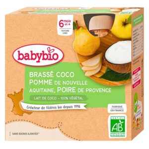 Babybio Gourde Brasse Coco Pomme Poire 485g