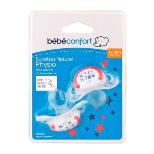 Bebe Confort 2 Sucette Natural Physio 6 18m Rock Star