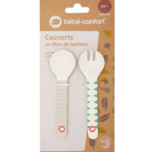 Bebe Confort Couverts Dapprentissage En Bambou Jungle Vibes 9m
