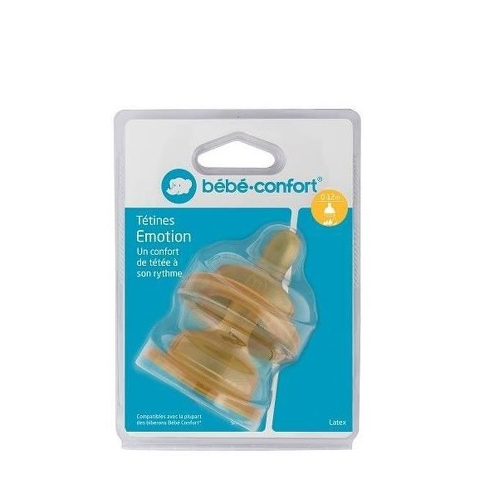 Bebe Confort Tetine Emotion Latex T1 X2