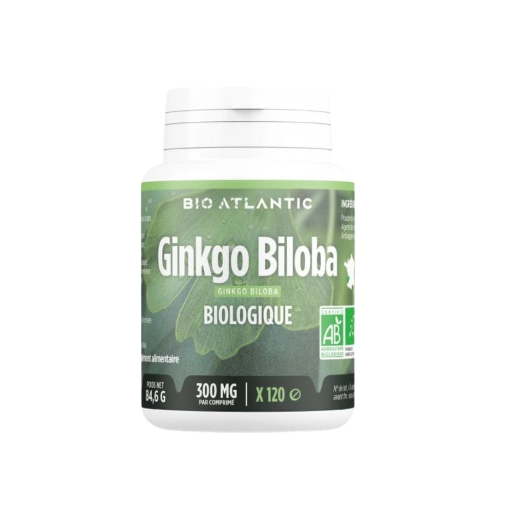 Bio Atlantic Ginkgo Biloba Bio 120comprimes 300mg