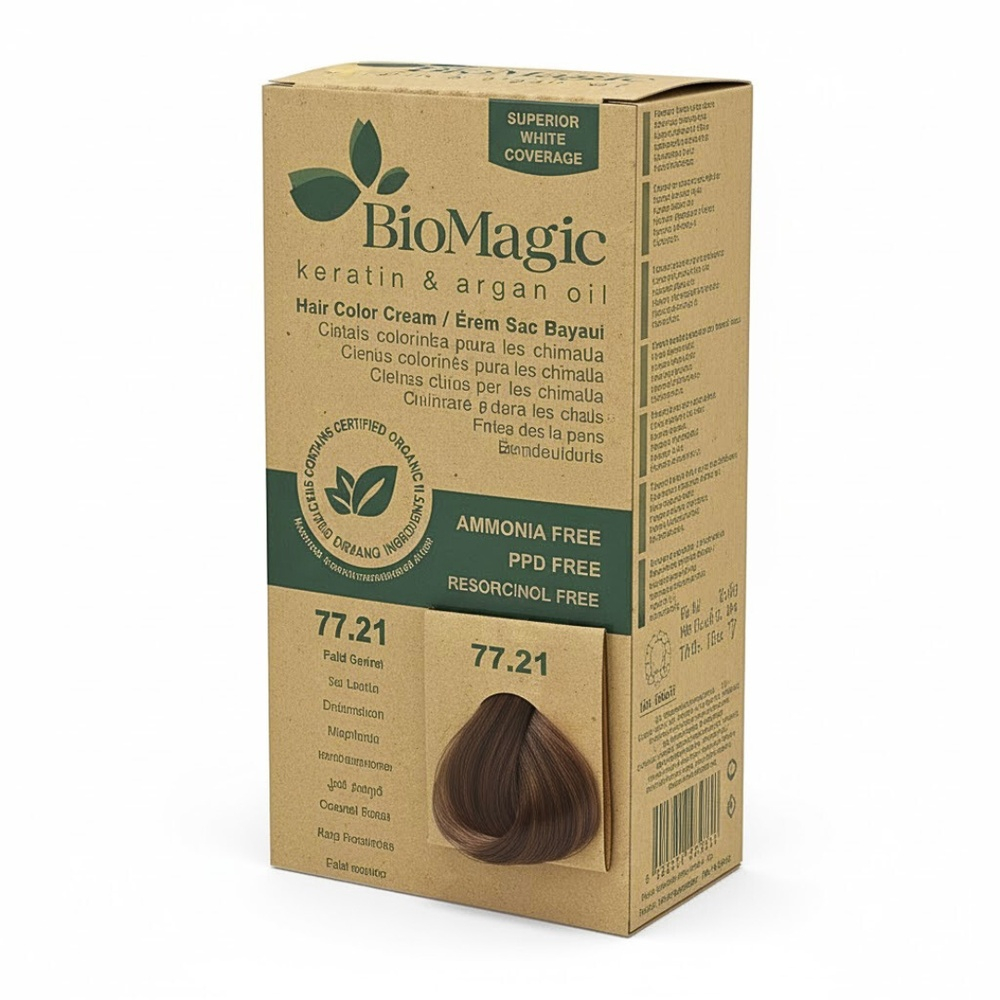 Biomagic Hair Color Cream Kit 77 21