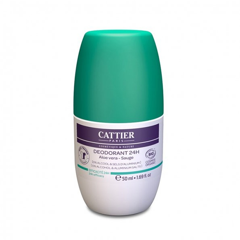 Cattier Deodorant Roll On Efficacite 24h 50ml