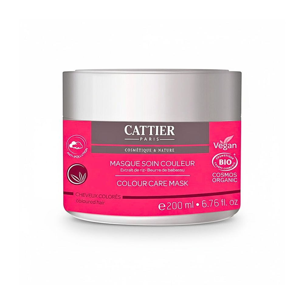 Cattier Masque Soin Couleur Extrait De Riz Beurre De Babassu 200ml