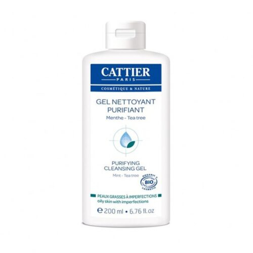 Cattier Peau Grasse A Imperfections Gel Nettoyant Purifiant Menthe 200ml