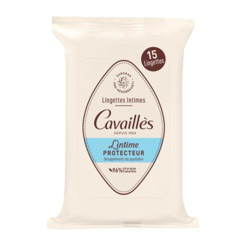 Cavailles Lingettes Intimes Avec Anti Bacterien 15u