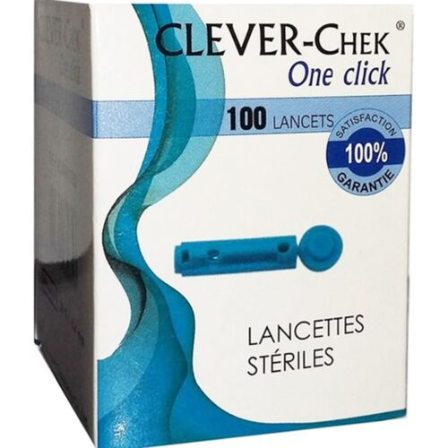 Clever Chek Lancette 100pcs Bleu