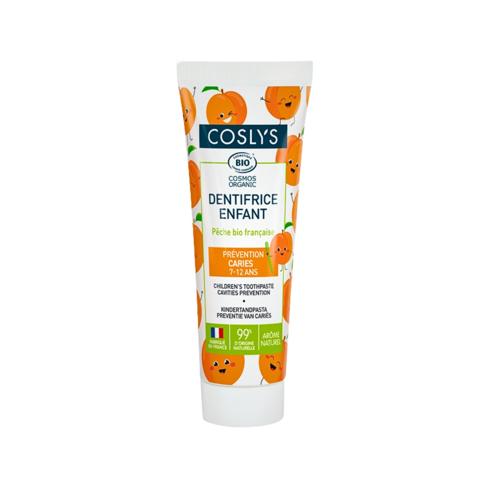 Coslys Dentifrice Juniors 7 12 Ans Peche Bio 50ml
