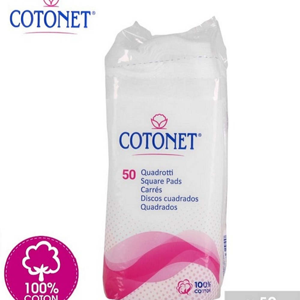 Cotonet Coton Carres 50pcs