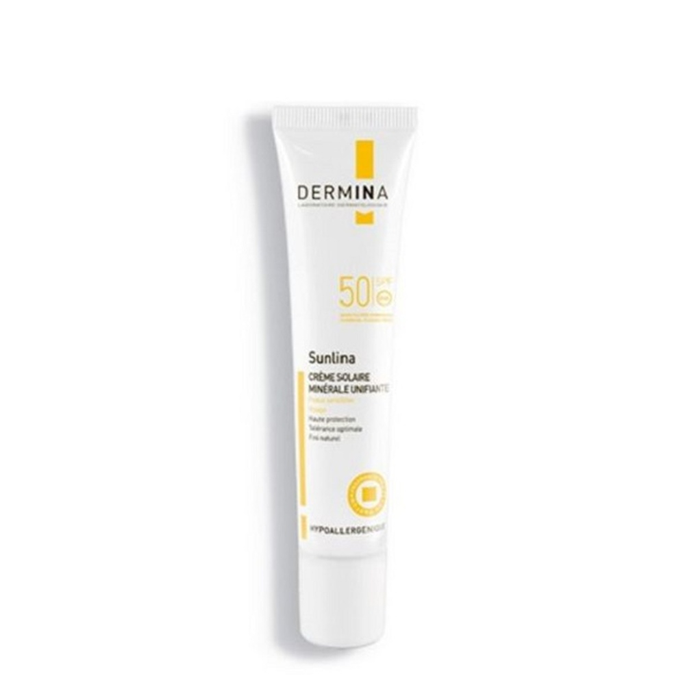 Dermina Sunlina Ecran Minerale Unifiante Peau Seche Spf50 40ml