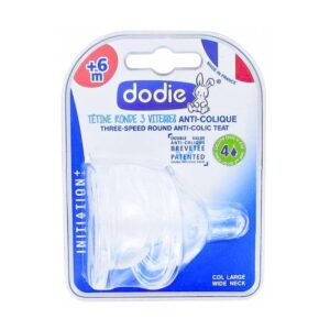 Dodie 2 Tetines Ini Anti Colic D4 6m Liquide Epaise 2age