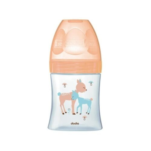 Dodie Biberon Sens Verre 150ml Beige 0 6m Tetine Plat D1