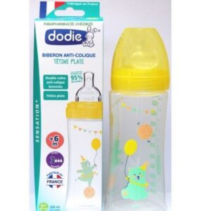 Dodie Biberon Senstation Tetine Plate 330ml 6m Jardin