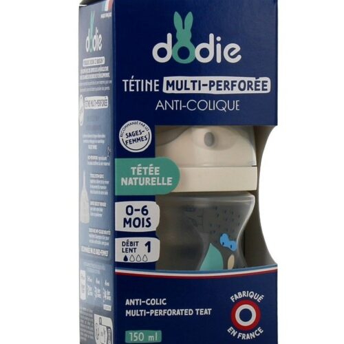 Dodie Biberon Tetine Multi Perforee Rose 0 6mois 150ml