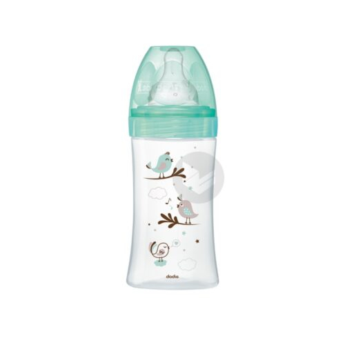 Dodie Biberon Verre Initiation 0 6 M 3 Vitesses Debit 2 Vert Oiseau 270 Ml
