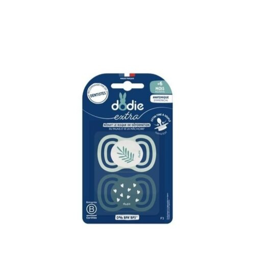 Dodie Sucette 6mois Duo Extra Fine Bleu F3
