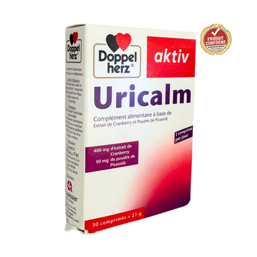 Doppel Herz Aktiv Uricalm Confort Urinaire 30 Comprimes Emballage Endommage
