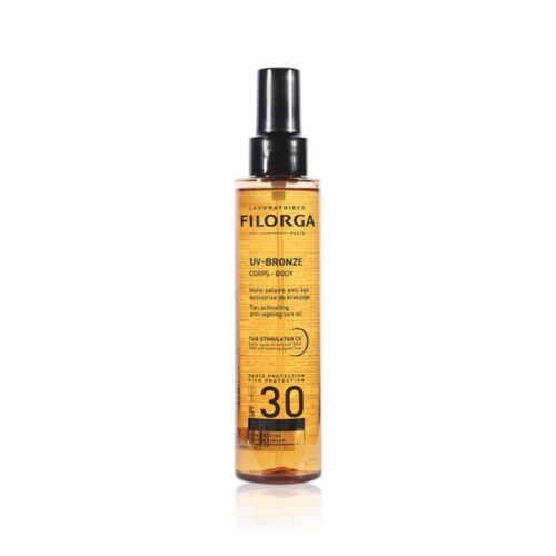 Filorga Uv Bronze Corps Huile Solaire Anti Age Activatrice De Bronzage Spf30 150 Ml