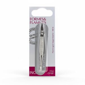 Formes Flammes Pince A Epiler Acier Forge Bouts Dores Forme Crabe 8cm Refrence 14