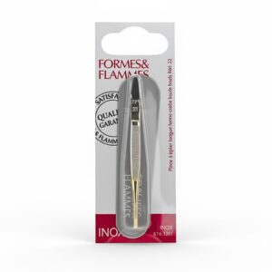 Formes Flammes Pince A Epiler Acier Forge Bouts Dores Forme Crabe 9cm Refrence 21