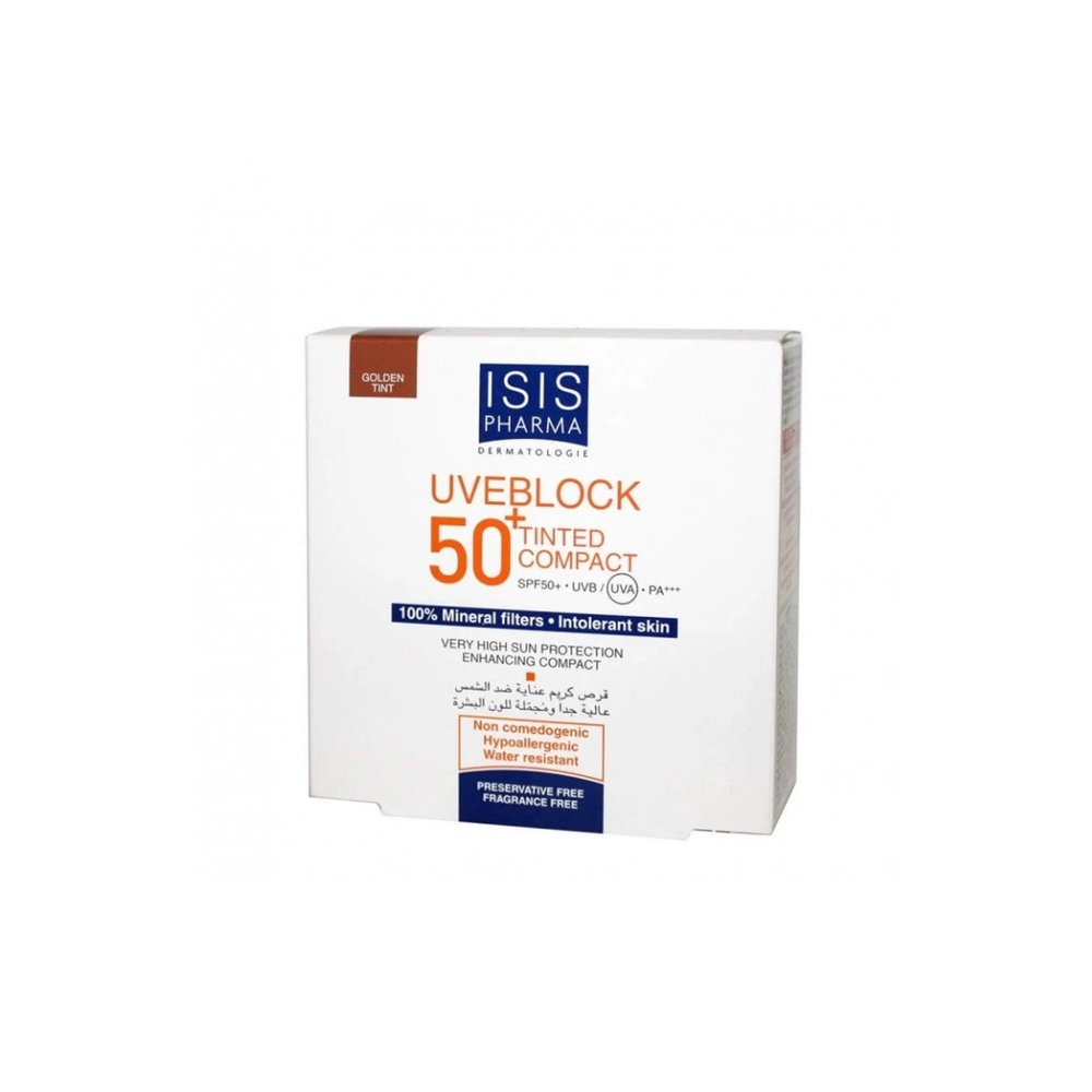 Isispharma Uveblock 50 Compact Teinte Doree 10g