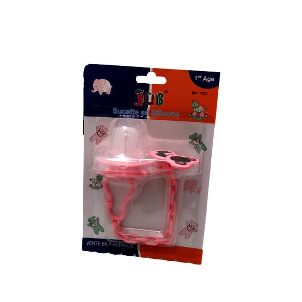 Juniors Sucette En Silicone Jub 1age Clips